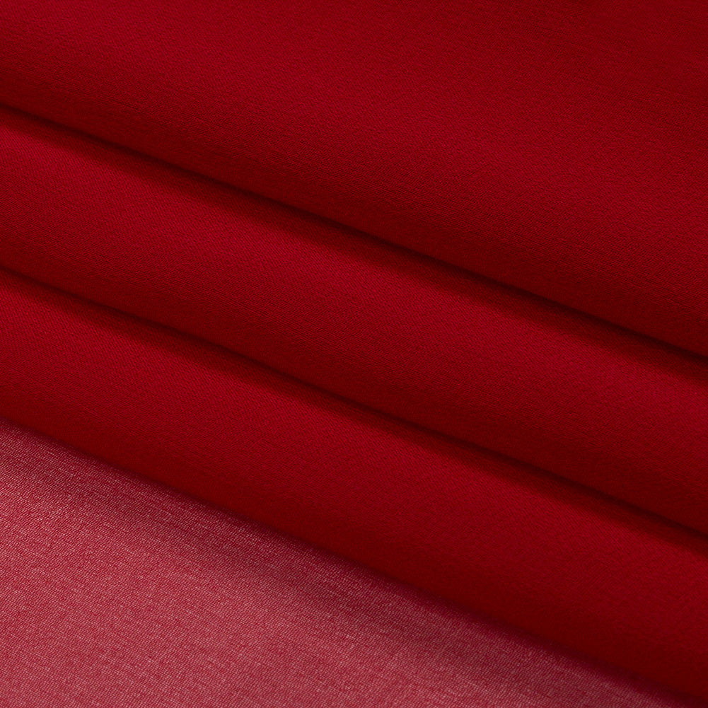 Silk Chiffon 54" - Tango Red - Premium Collection - Folded