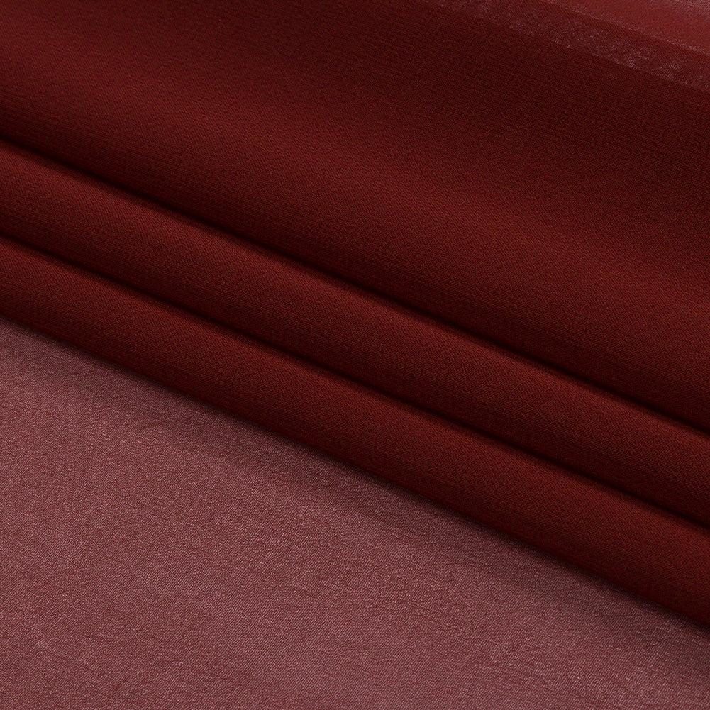 Silk Chiffon 54" - Mahogany - Premium Collection - Folded