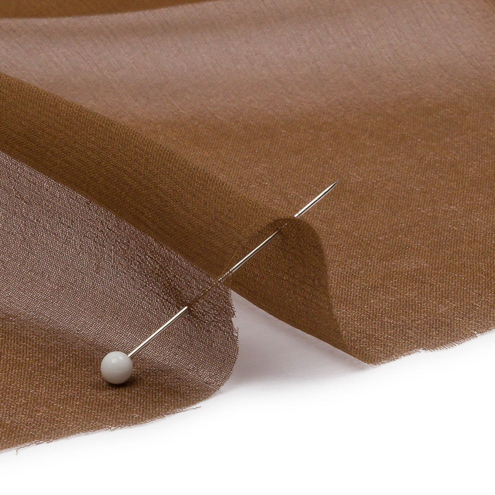 Silk Chiffon 54" - Dark Olive - Premium Collection - Detail