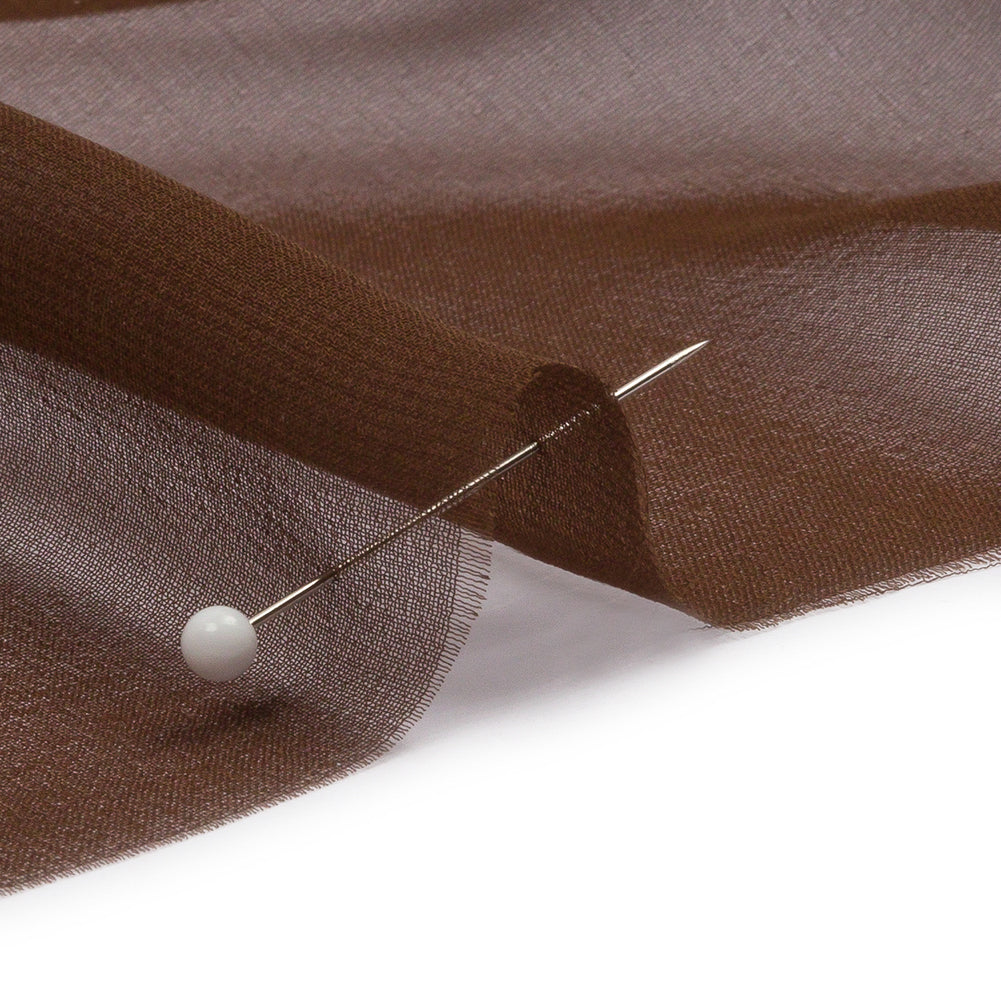 Silk Chiffon 54" - Chocolate - Premium Collection - Detail