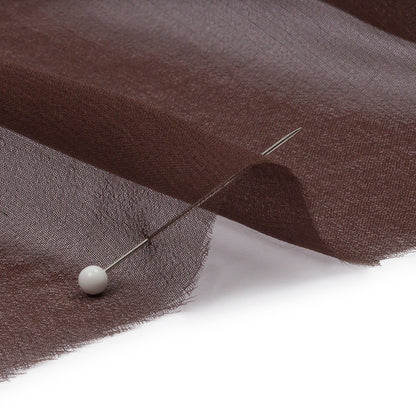 Silk Chiffon 54" - Dark Brown - Premium Collection