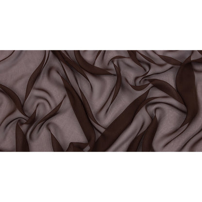 Silk Chiffon 54" - Dark Brown - Premium Collection