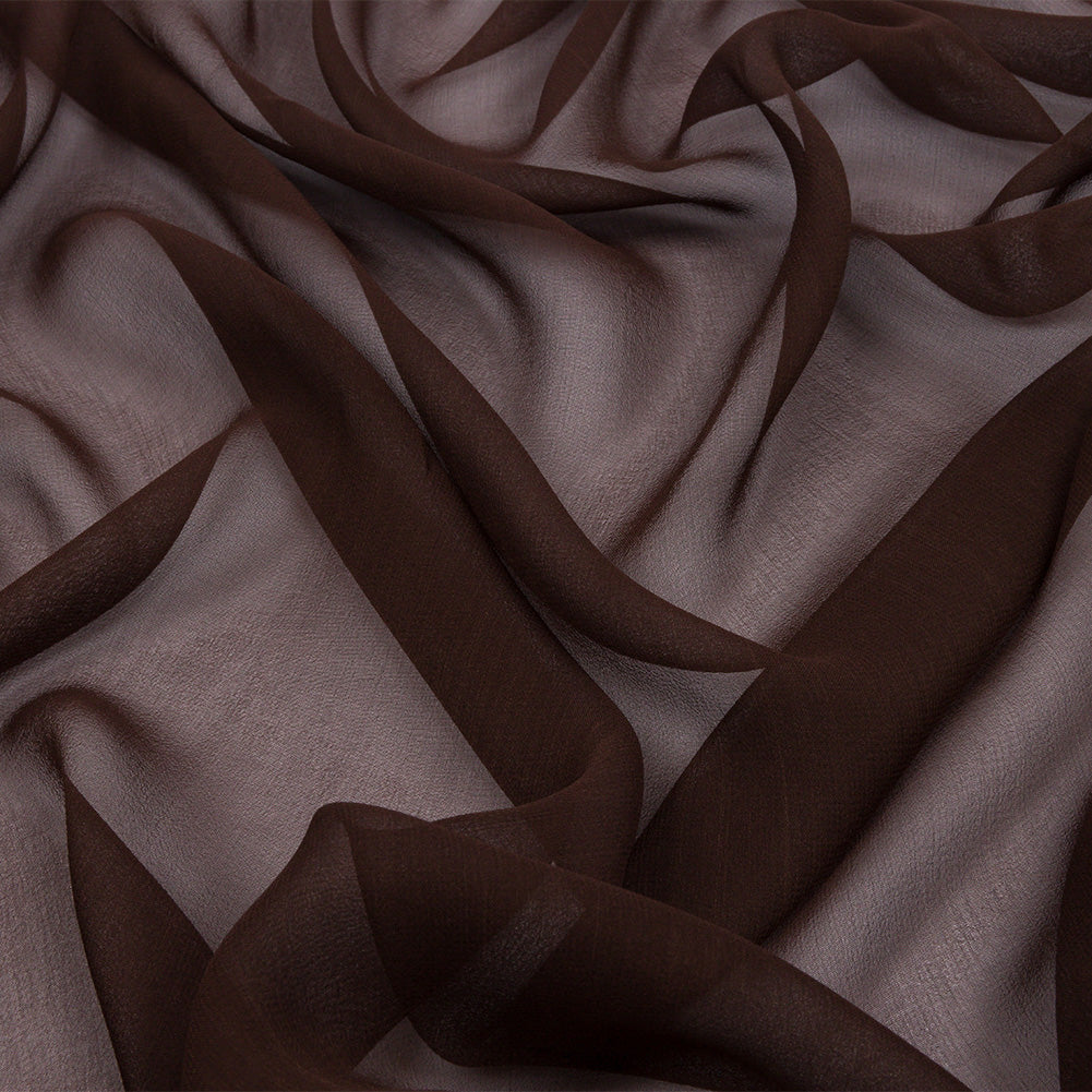 Silk Chiffon 54" - Dark Brown - Premium Collection