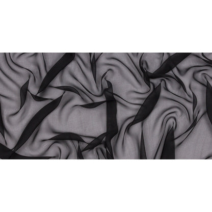 Silk Chiffon 54" - Black - Premium Collection