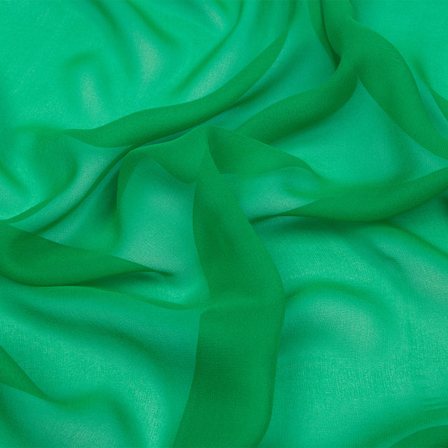 Silk Chiffon 54" - Kelly Green - Premium Collection