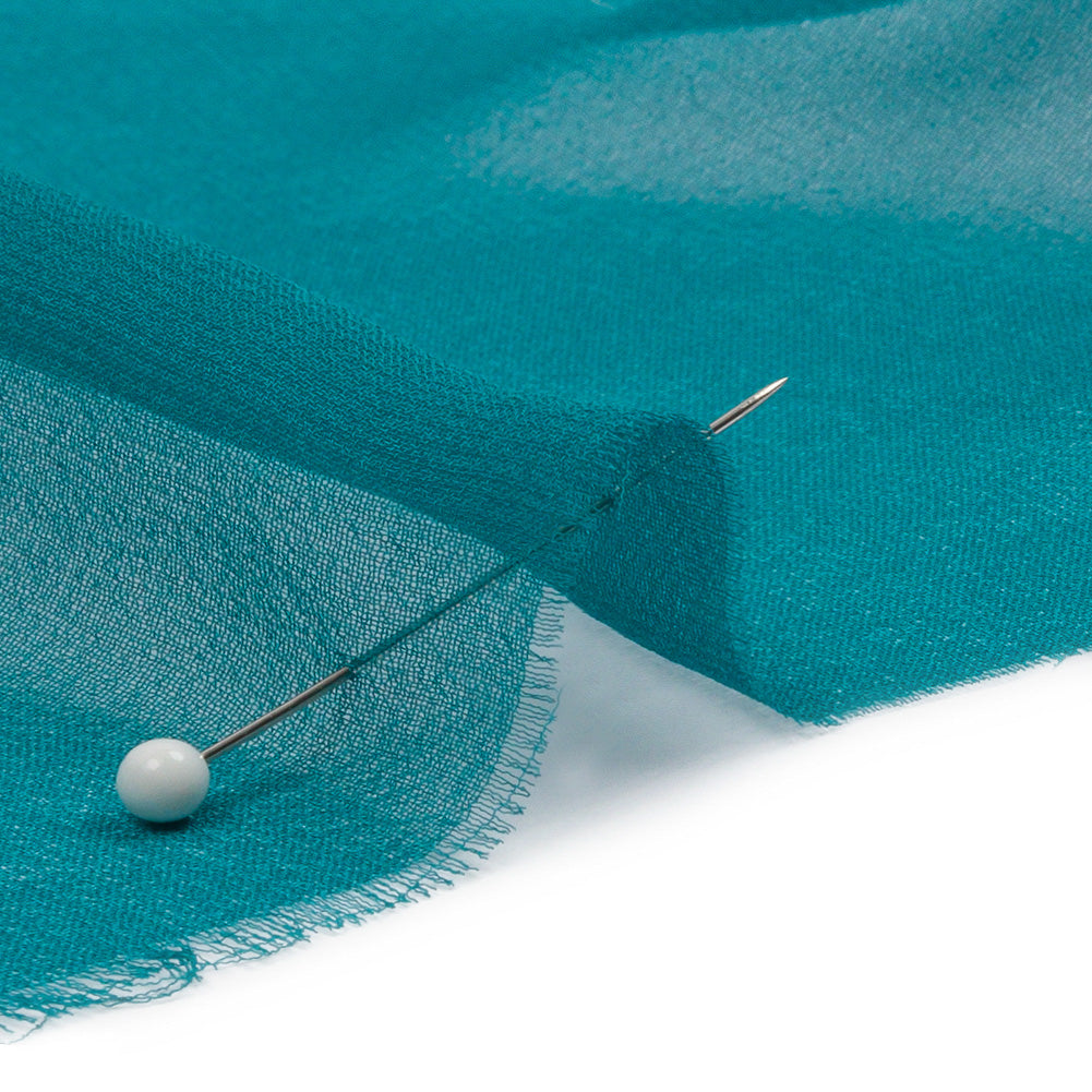 Silk Chiffon 54" - Deep Teal - Premium Collection - Detail
