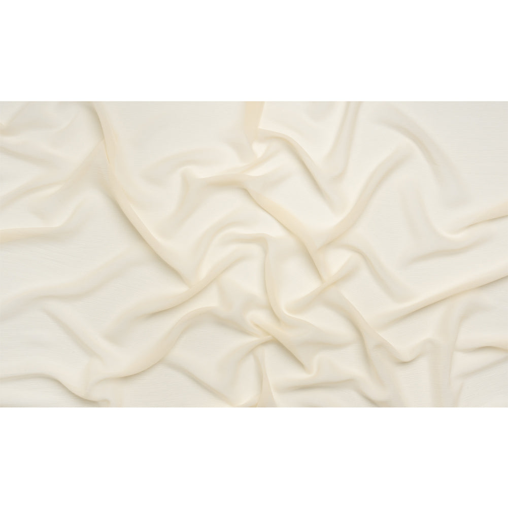 Crinkled Silk Chiffon - Tapioca - Premium Collection - Full