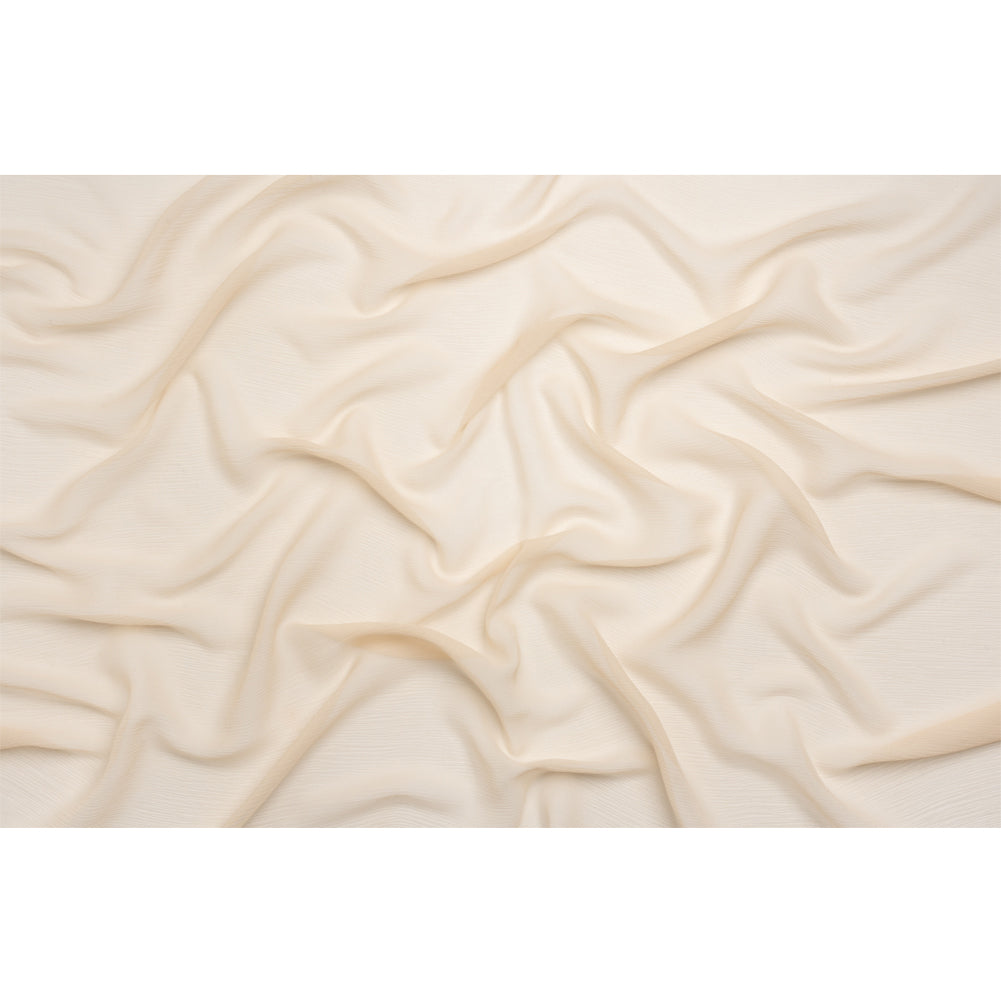 Crinkled Silk Chiffon - Winter Wheat - Premium Collection - Full