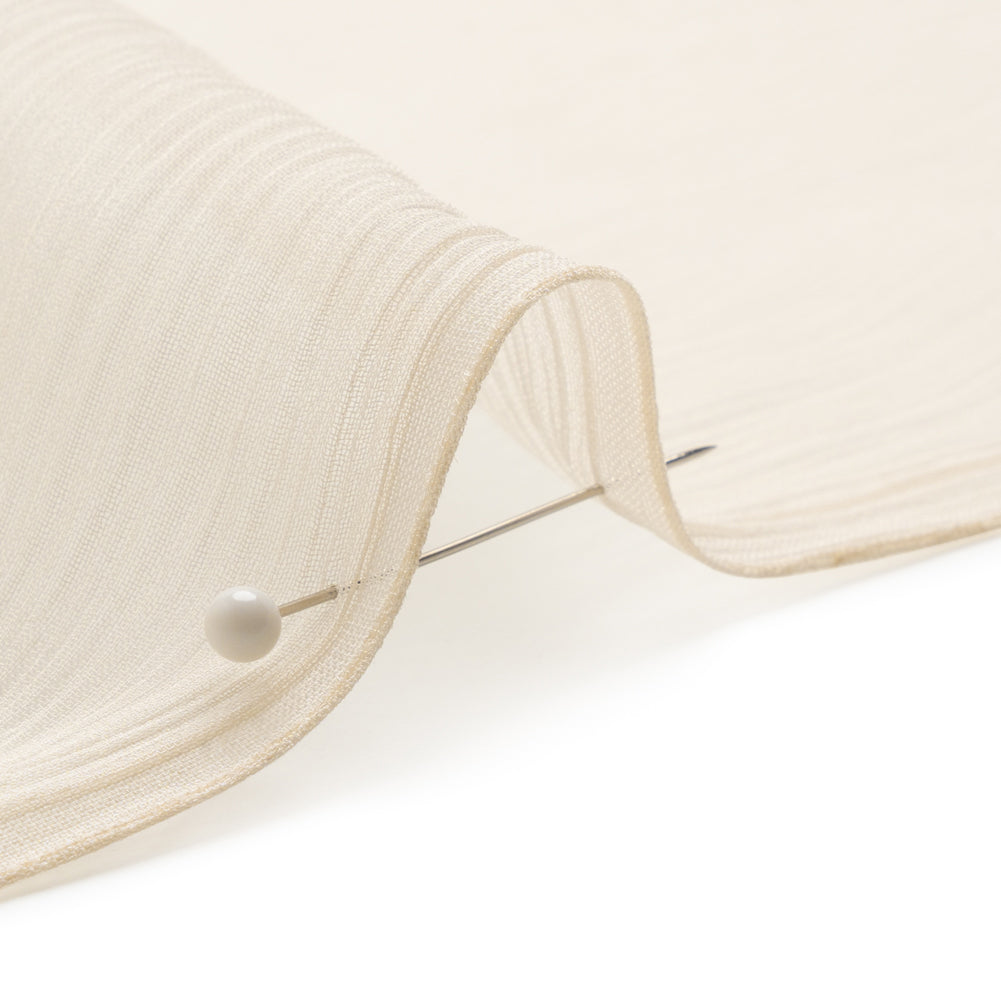 Crinkled Silk Chiffon - Nude - Premium Collection - Detail