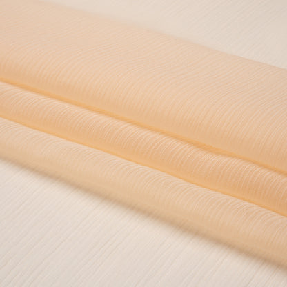 Crinkled Silk Chiffon - Bellini - Premium Collection