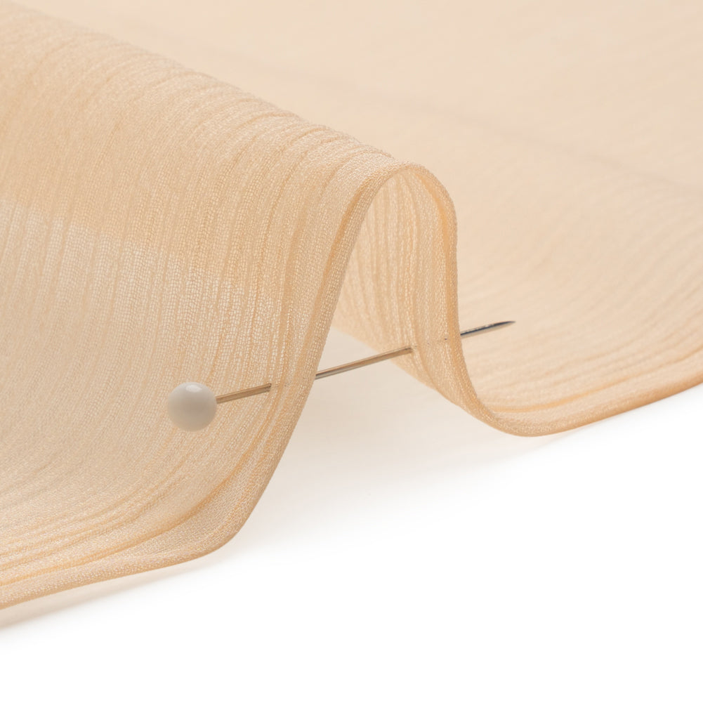 Crinkled Silk Chiffon - Bellini - Premium Collection - Detail