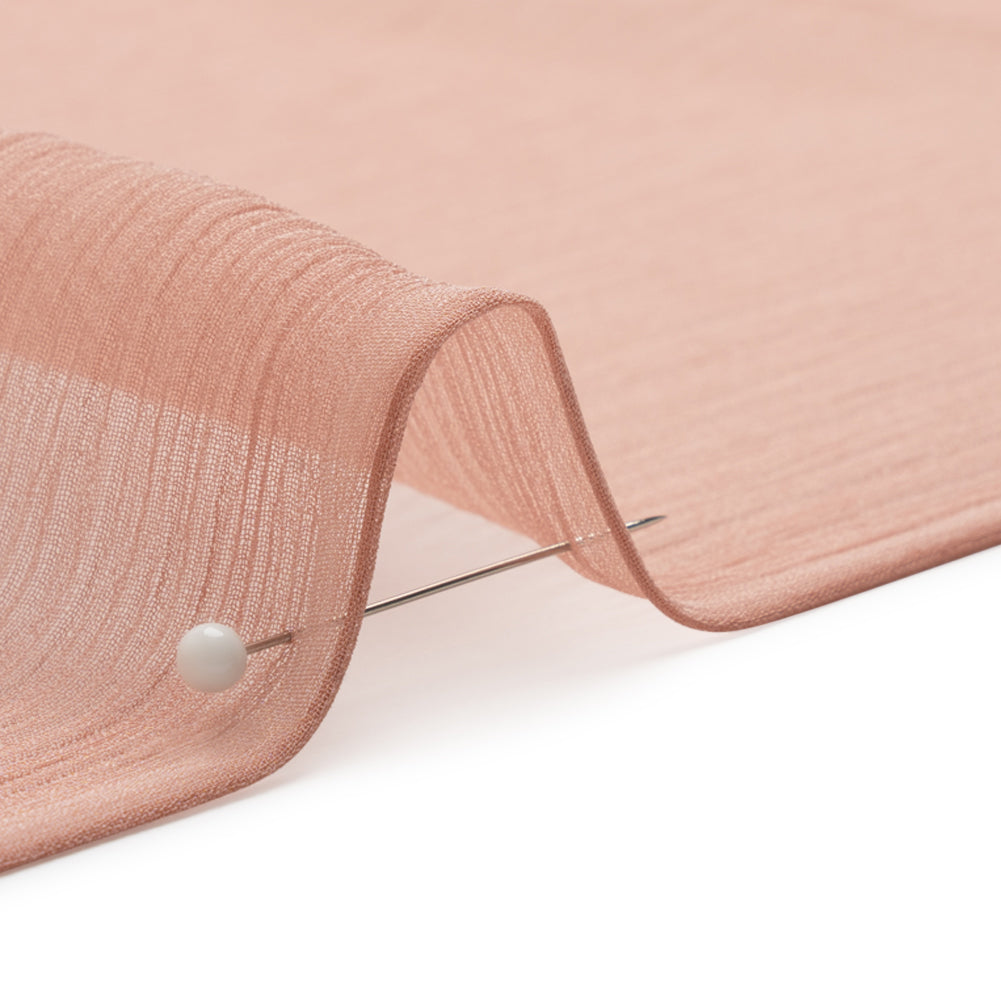 Crinkled Silk Chiffon - Blush - Premium Collection - Detail