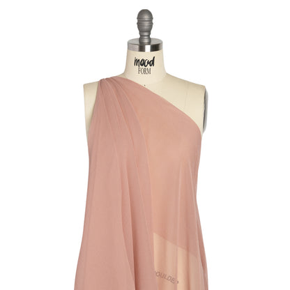 Crinkled Silk Chiffon - Blush - Premium Collection