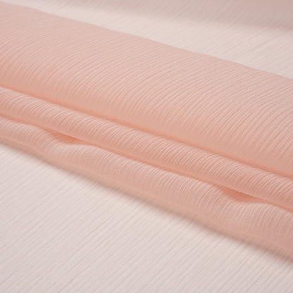 Crinkled Silk Chiffon - Veiled Rose - Premium Collection