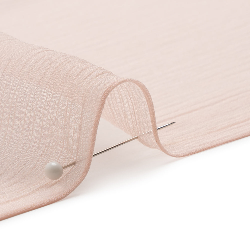 Crinkled Silk Chiffon - Veiled Rose - Premium Collection - Detail