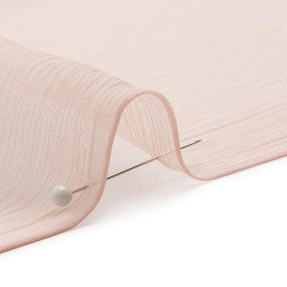Crinkled Silk Chiffon - Veiled Rose - Premium Collection