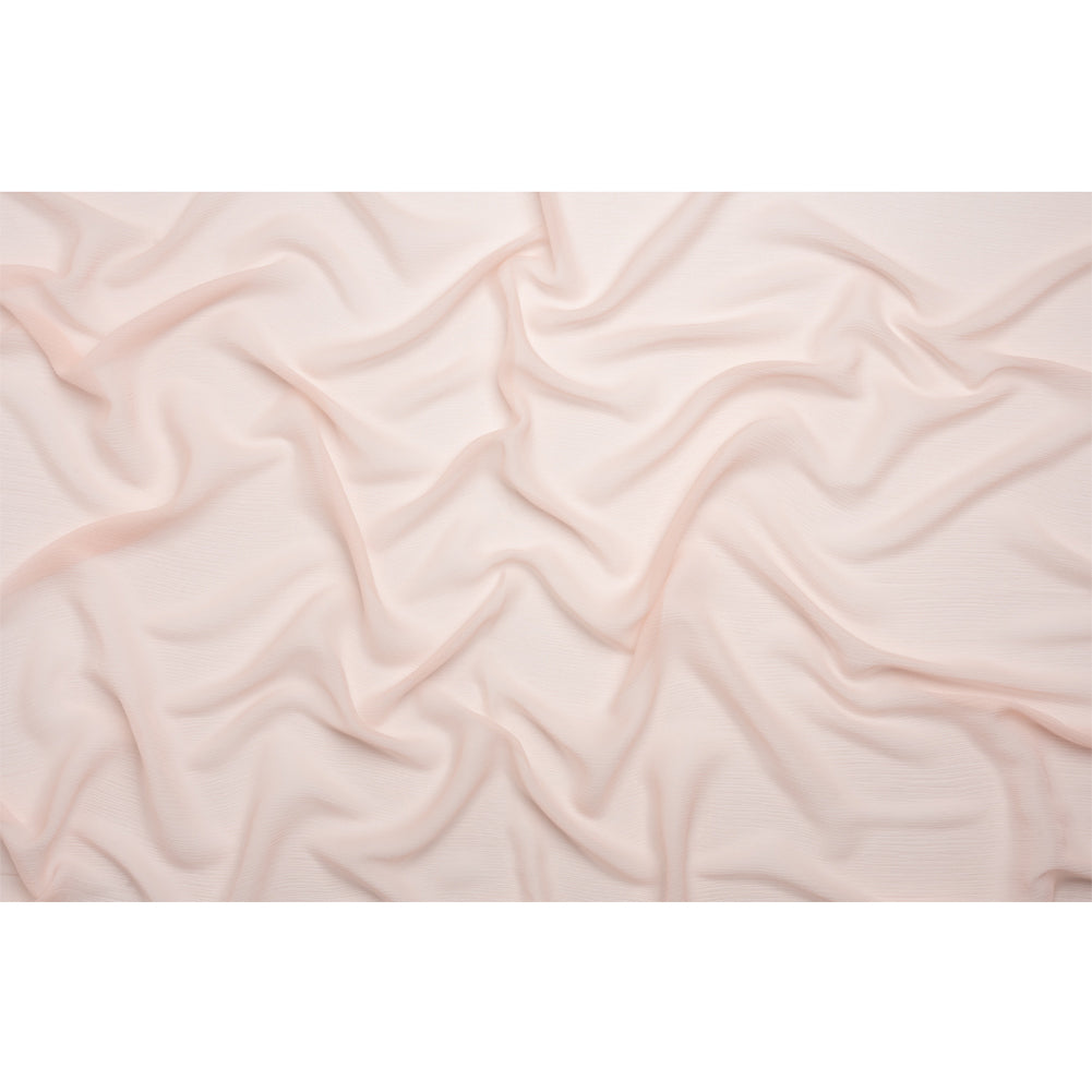Crinkled Silk Chiffon - Veiled Rose - Premium Collection - Full