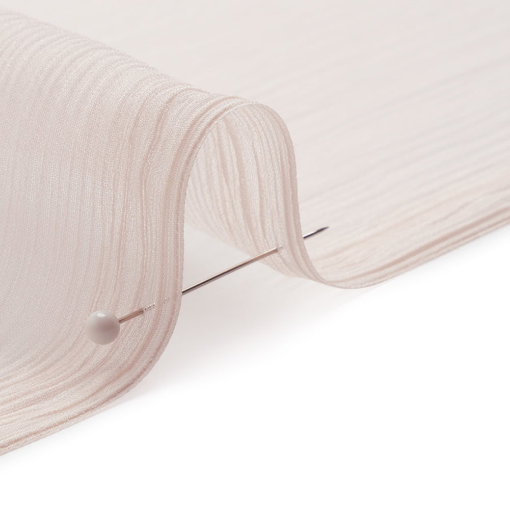 Crinkled Silk Chiffon - Cradle Pink - Premium Collection - Detail
