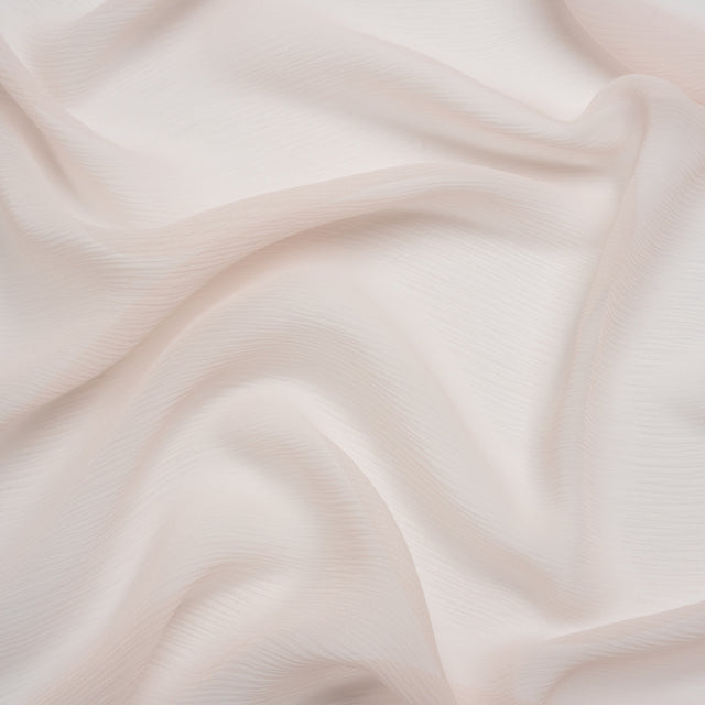 Crinkled Silk Chiffon - Cradle Pink - Premium Collection