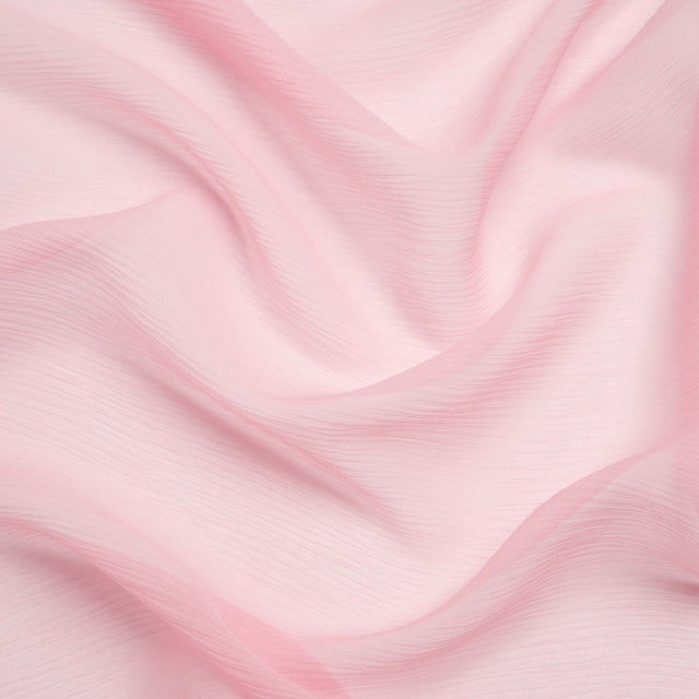 Crinkled Silk Chiffon - Candy Pink - Premium Collection