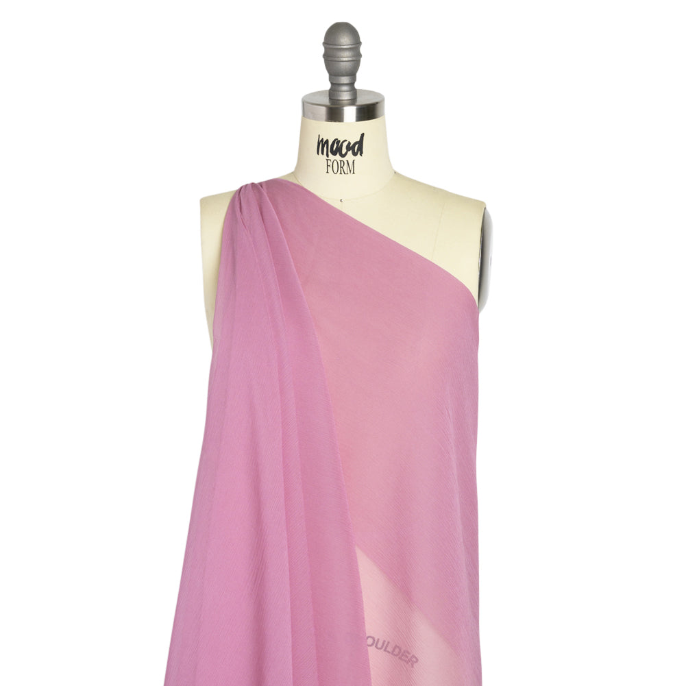 Crinkled Silk Chiffon - Regal Orchid - Premium Collection - Drape