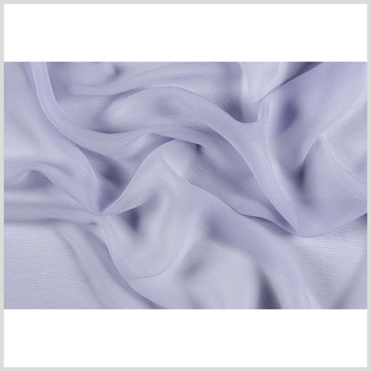 Crinkled Silk Chiffon - Icelandic Blue - Premium Collection