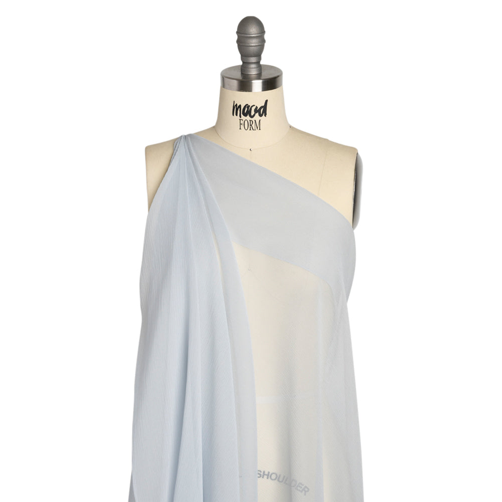 Crinkled Silk Chiffon - Gray Dawn - Premium Collection - Drape