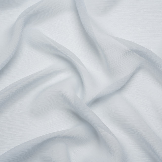 Crinkled Silk Chiffon - Gray Dawn - Premium Collection