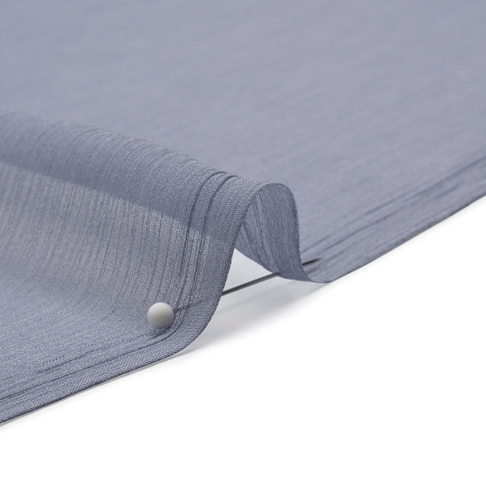 Crinkled Silk Chiffon - Infinity Blue - Premium Collection - Detail
