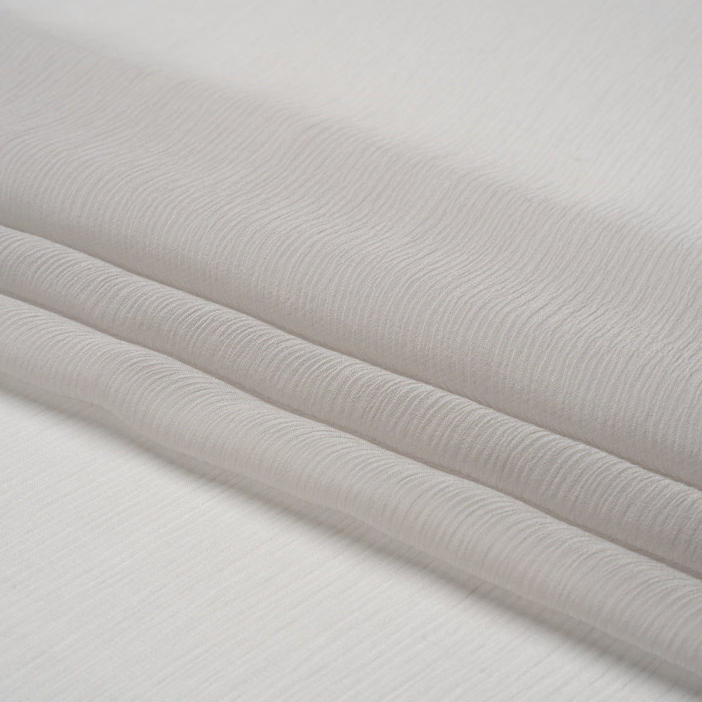 Crinkled Silk Chiffon - Moonstruck - Premium Collection - Folded