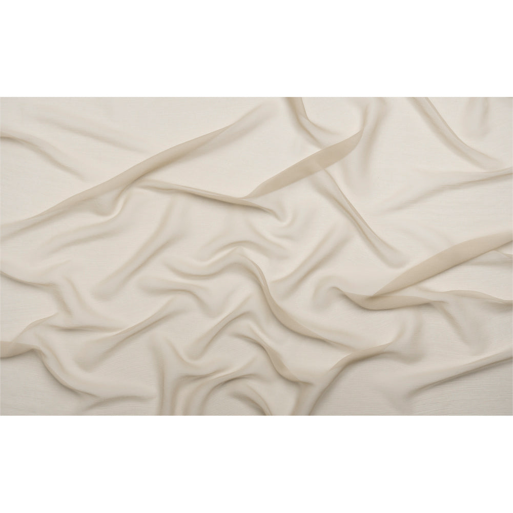 Crinkled Silk Chiffon - Feather Gray - Premium Collection - Full
