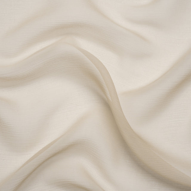 Crinkled Silk Chiffon - Feather Gray - Premium Collection