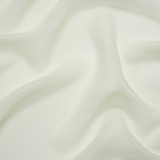 Crinkled Silk Chiffon - Fairest Jade - Premium Collection