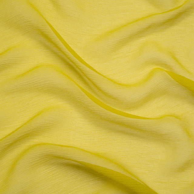 Crinkled Silk Chiffon - Warm Olive - Premium Collection