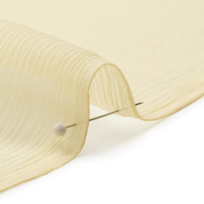 Crinkled Silk Chiffon - Young Wheat - Premium Collection