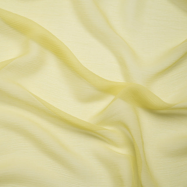 Crinkled Silk Chiffon - Linden Green - Premium Collection