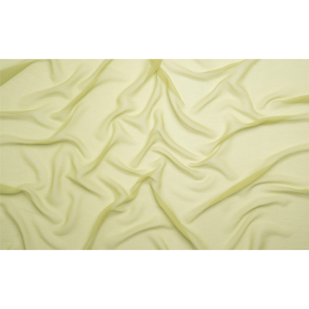 Crinkled Silk Chiffon - Nile Green - Premium Collection - Full