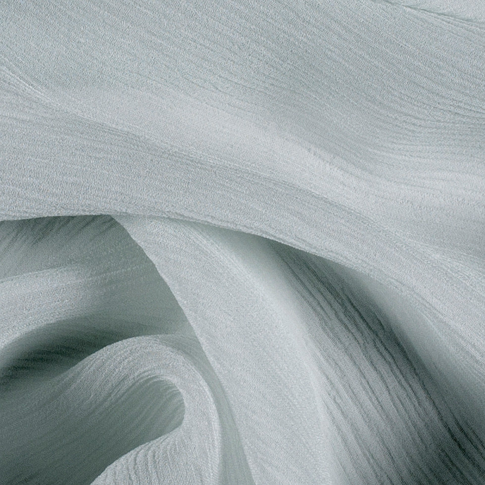 Crinkled Silk Chiffon - Morning Mist - Premium Collection - Detail