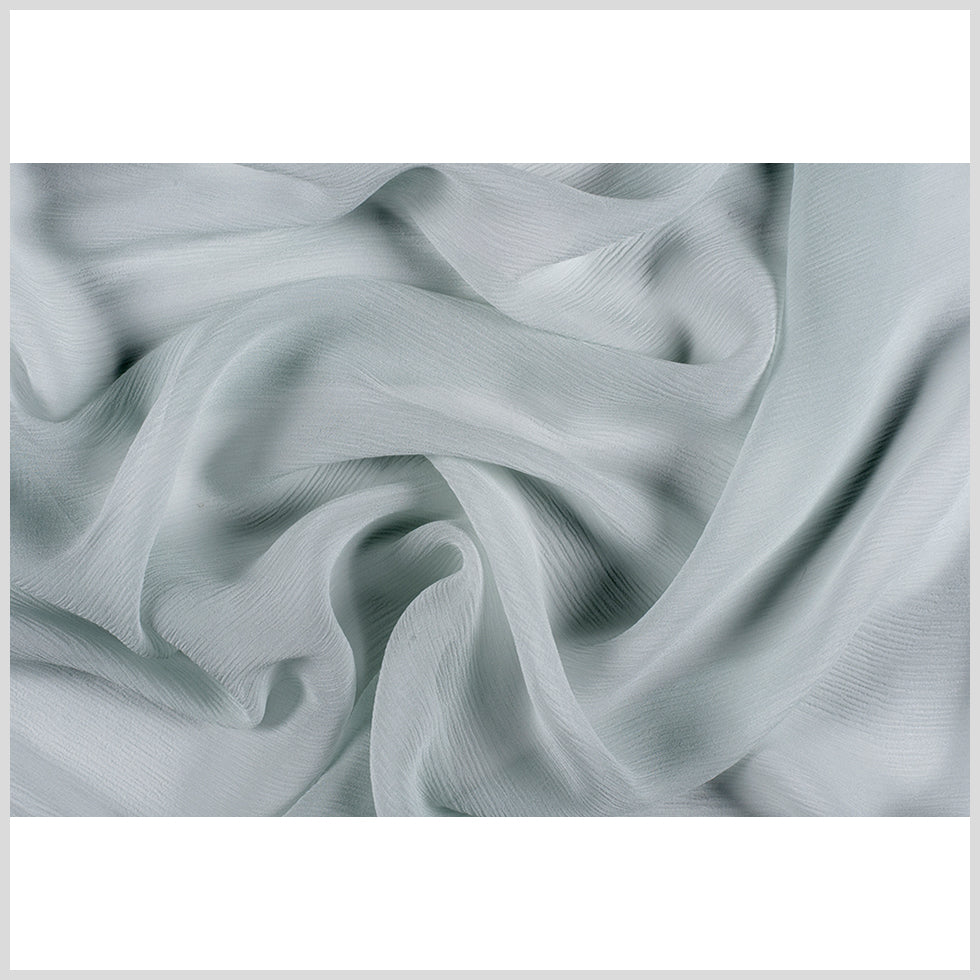 Crinkled Silk Chiffon - Morning Mist - Premium Collection - Full