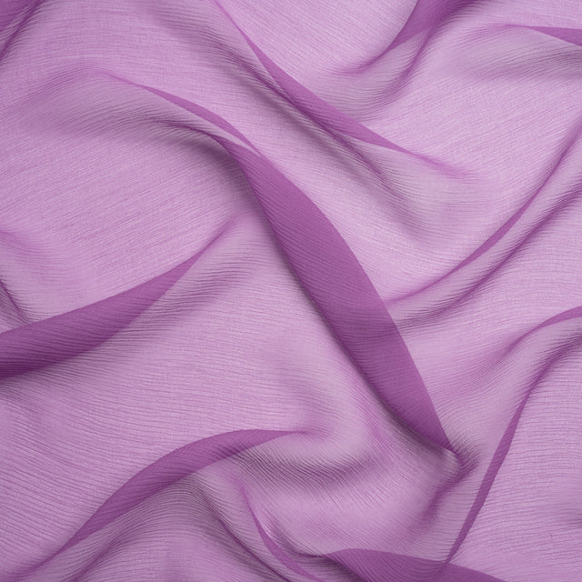 Crinkled Silk Chiffon - Bright Purple - Premium Collection