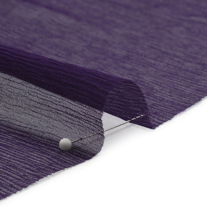 Crinkled Silk Chiffon - Grape - Premium Collection
