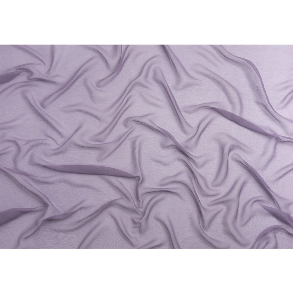 Crinkled Silk Chiffon - Dusk Mauve - Premium Collection - Full