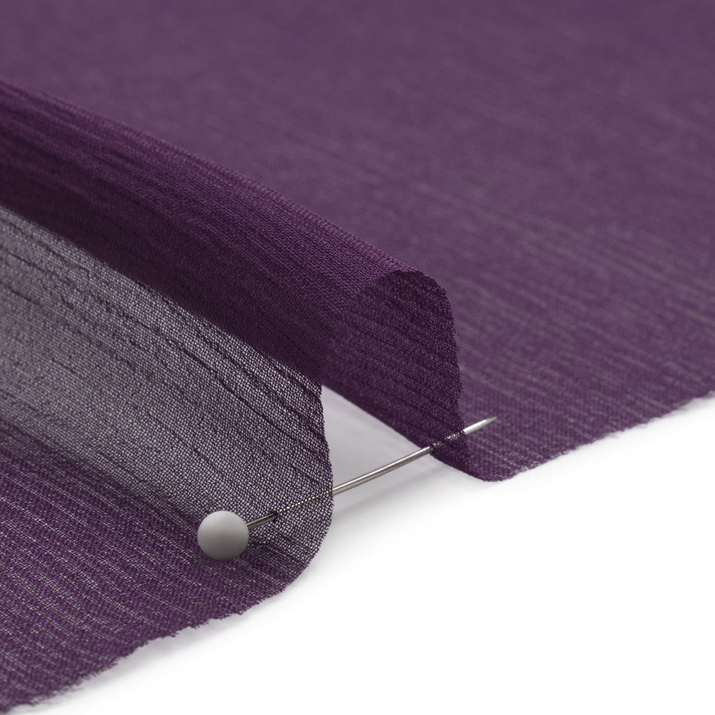 Crinkled Silk Chiffon - Blackberry - Premium Collection - Detail - Image 3 of 6