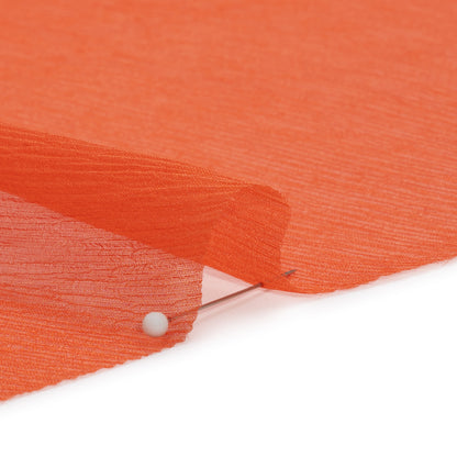 Crinkled Silk Chiffon - Mandarin - Premium Collection