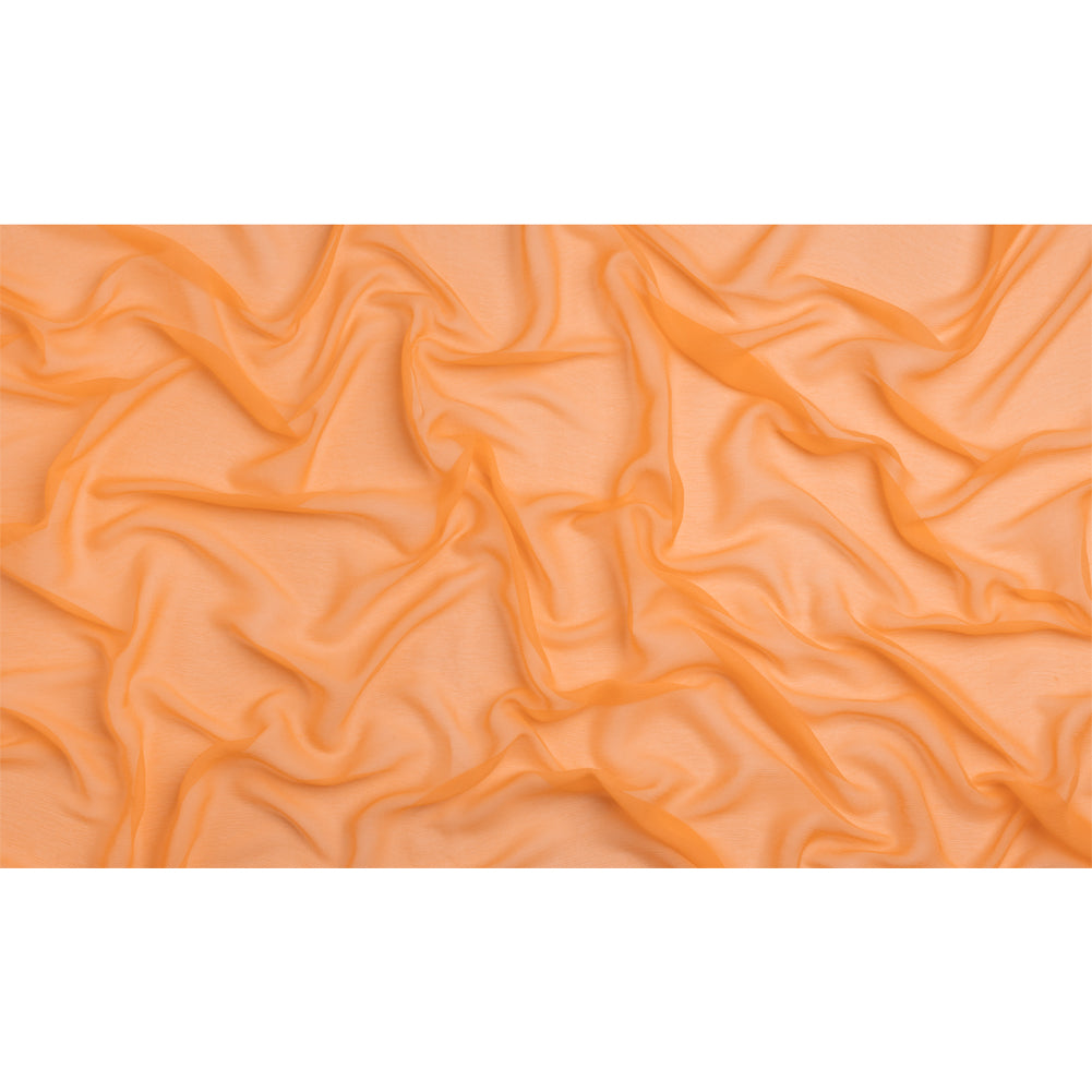 Crinkled Silk Chiffon - Peach Fuzz - Premium Collection - Full