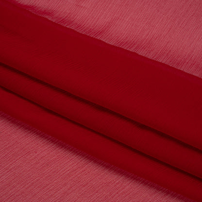 Crinkled Silk Chiffon - Chili Pepper - Premium Collection