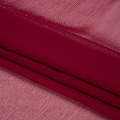 Crinkled Silk Chiffon - Wine - Premium Collection