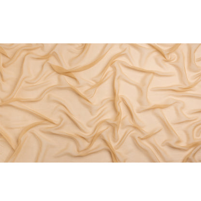 Crinkled Silk Chiffon - Toasted - Premium Collection