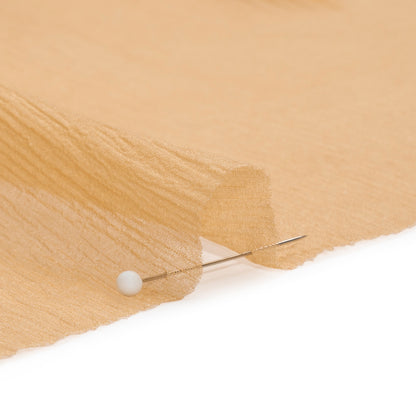 Crinkled Silk Chiffon - Toasted - Premium Collection Folded