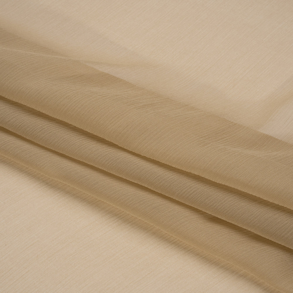Crinkled Silk Chiffon - Cornstalk - Premium Collection - Folded